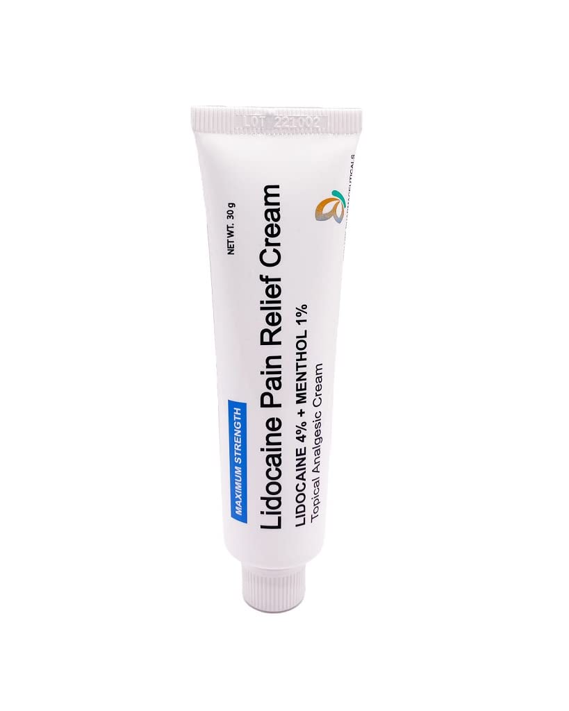 MOHNARK Pain Relief Cream with Lidocaine 4% and 1% Menthol | Includes Vitamin E | Numbs Away Pain Faster | Non-Greasy MOHNARKBuy Supplements Australia