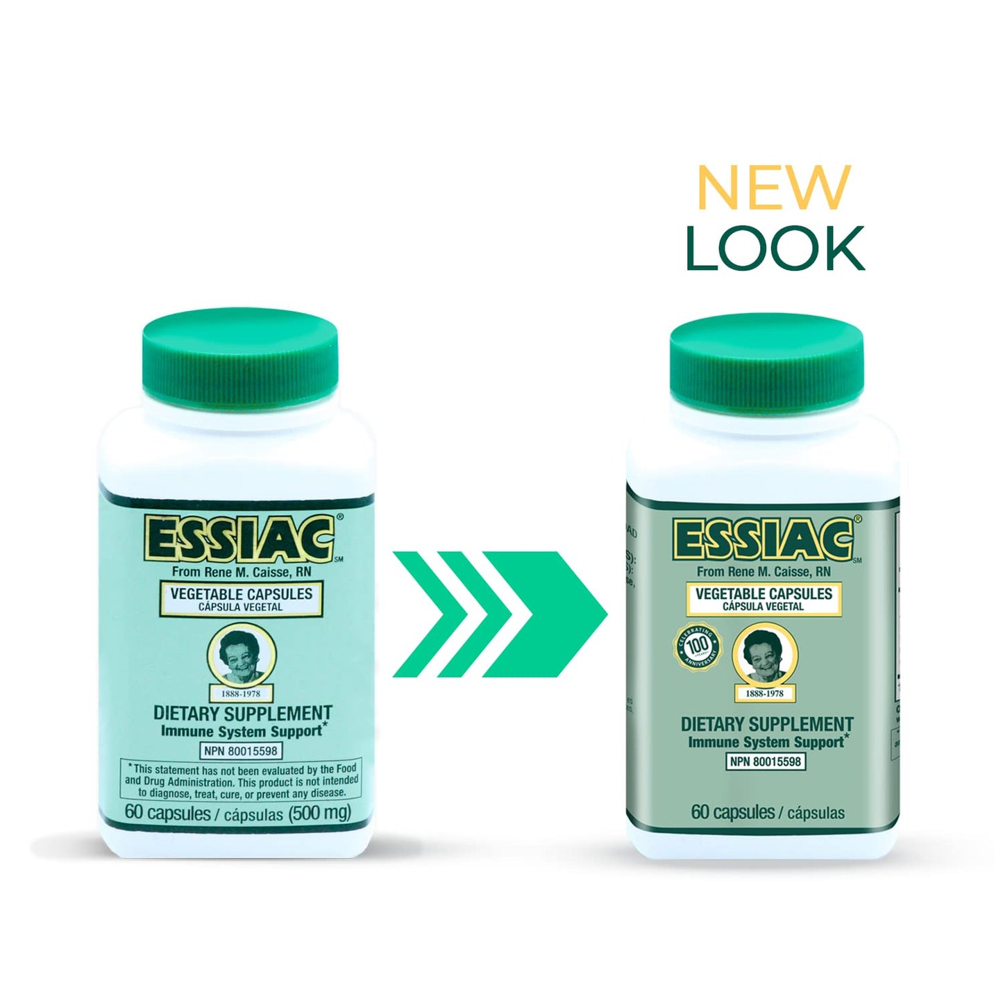 ESSIAC Tea All-Natural Herbal Extract Capsules β 60 Capsules | Powerful Antioxidant Blend to Help Promote Overall Health & Well-Being | Original Formula Since 1922 EssiacBuy Supplements Australia