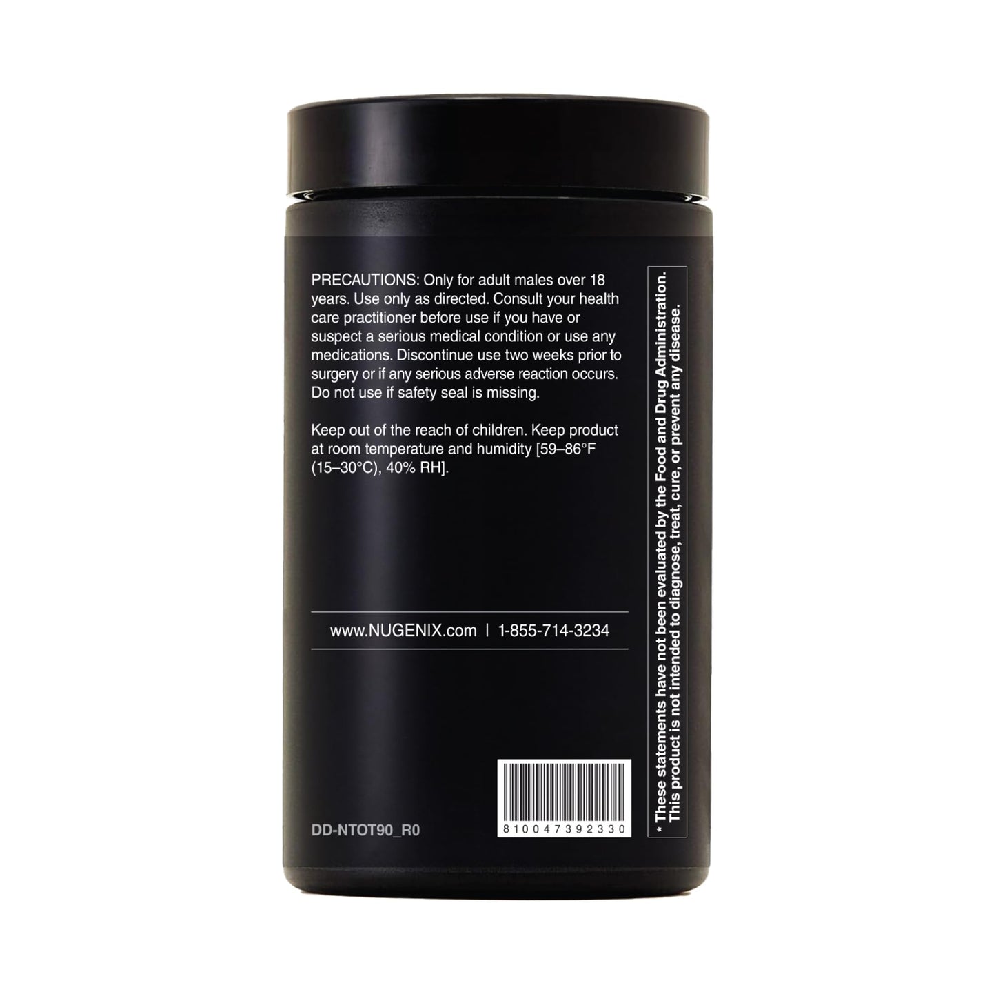Nugenix Total-T2 - Nitric Oxide Booster for Men, Tesnor, S7, ElevATP, Tongkat, Citrulline, Nitric Oxide and Testosterone Supplement for Men (90 Count)