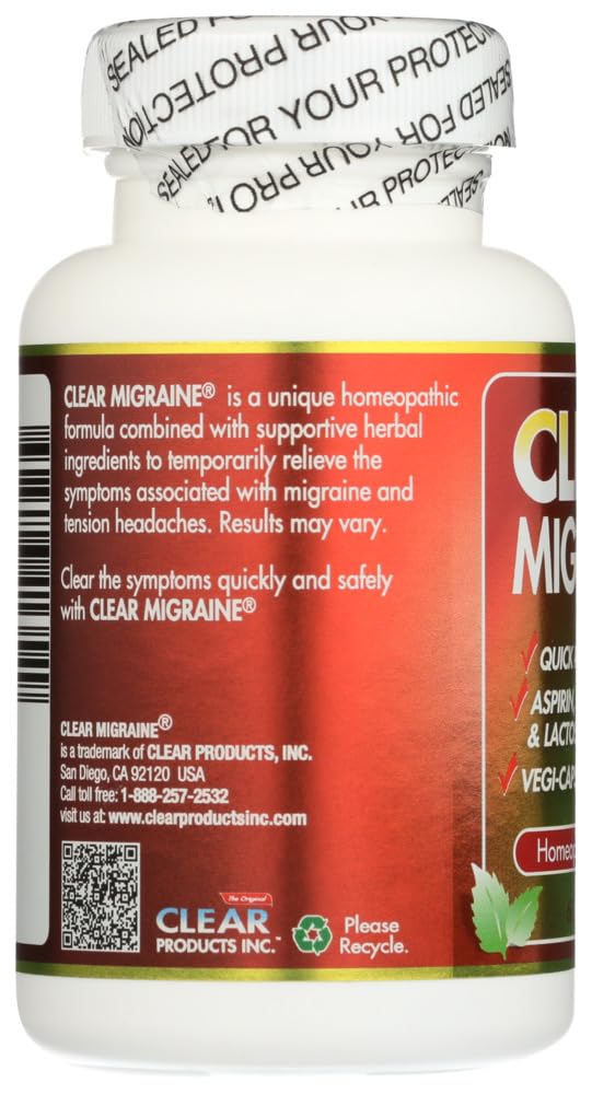 Clear Migraine Clear Products 60 Caps GagacisoBuy Supplements Australia