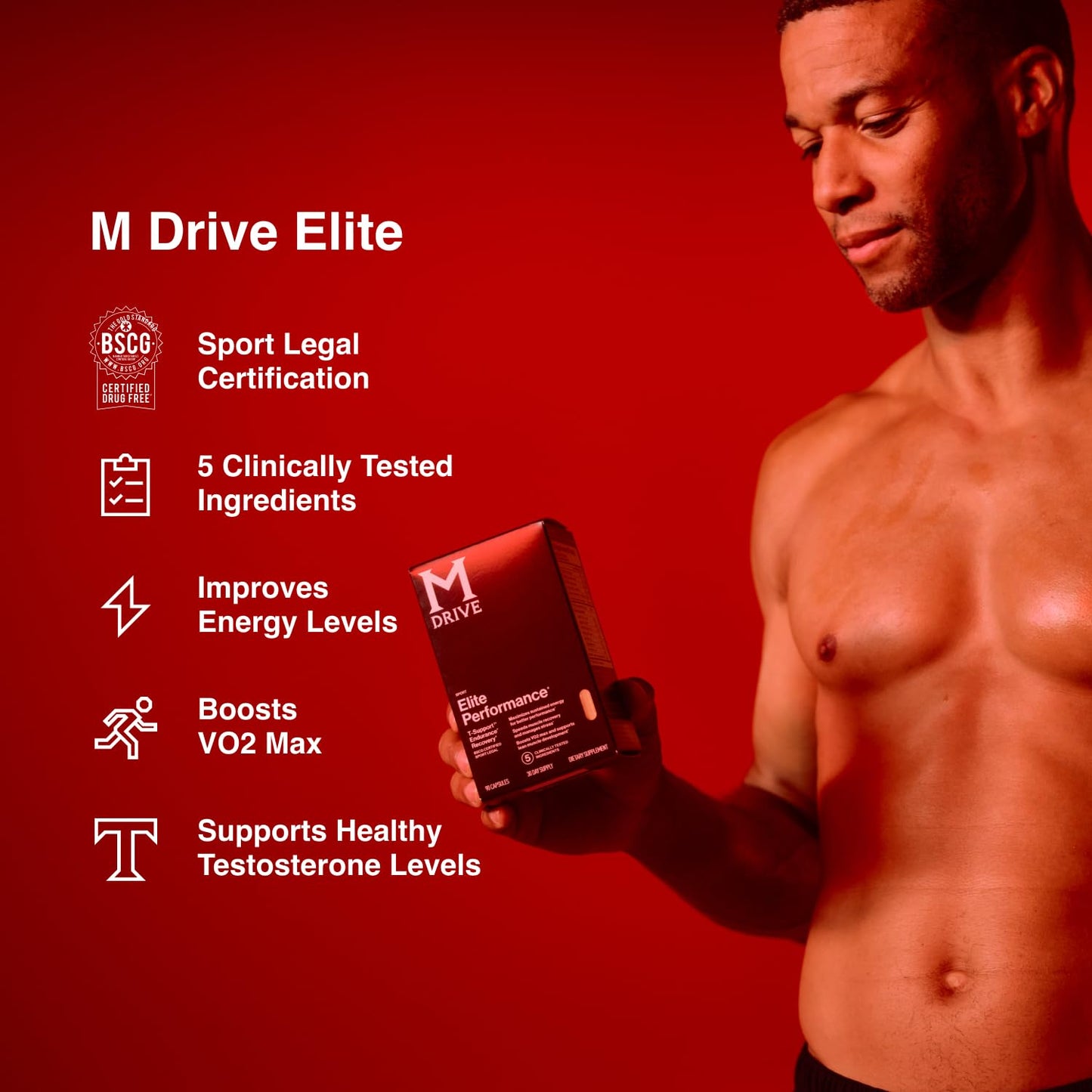 Mdrive Elite Multi - Natural Energy, Strength, Stress Relief, Lean Muscle, Immune Health Support from Zinc, Selenium, Manganese & Vitamin D, Enzymes for Digestive Support Mdrive buy supplements Au