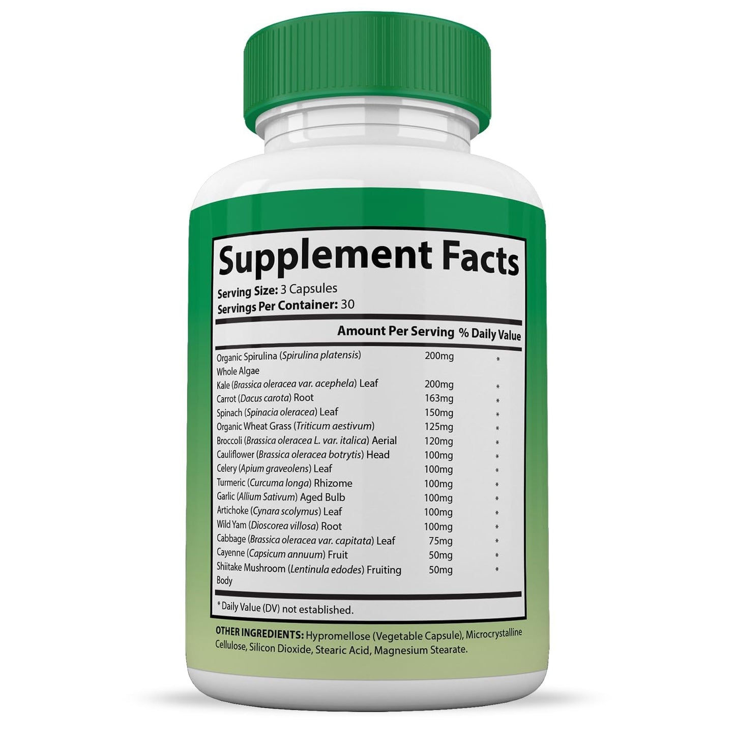 (10 Pack) Vital Fruits and Veggies Supplement Whole Food Red & Green Superfoods Non GMO Vegan Friendly 900 Veggie Capsules 10 Bottles Justified Laboratories buy supplements Au