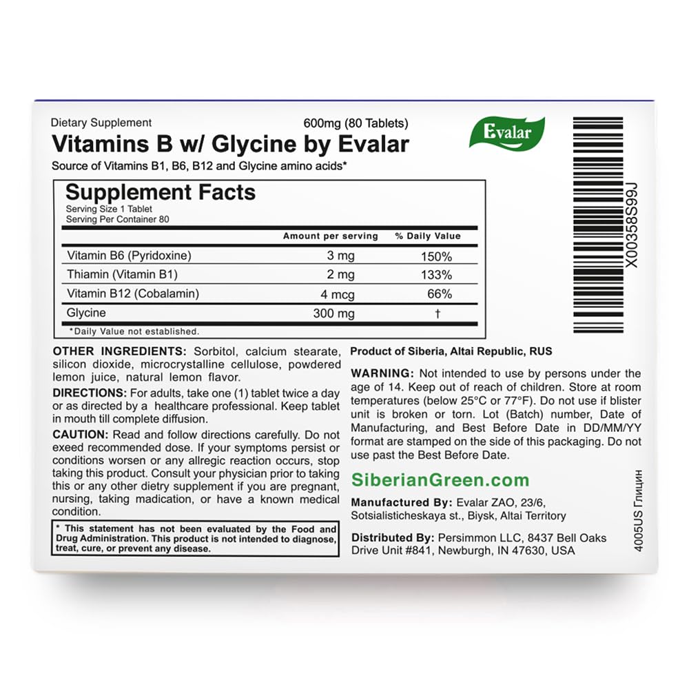 Glycine Forte Evalar 60 Tabs Evalar buy supplements Au