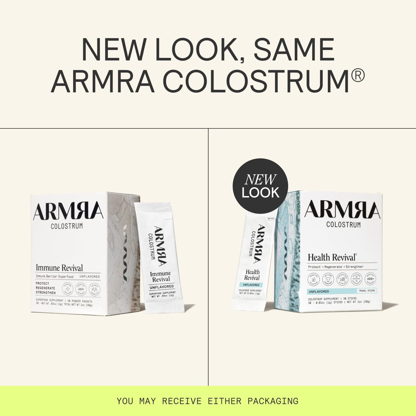 ARMRA Colostrum Powder | Unflavored | Gut Health & Bloating | Skin & Hair | Immunity | Keto, Gluten & Fat-Free | 30 Servings
