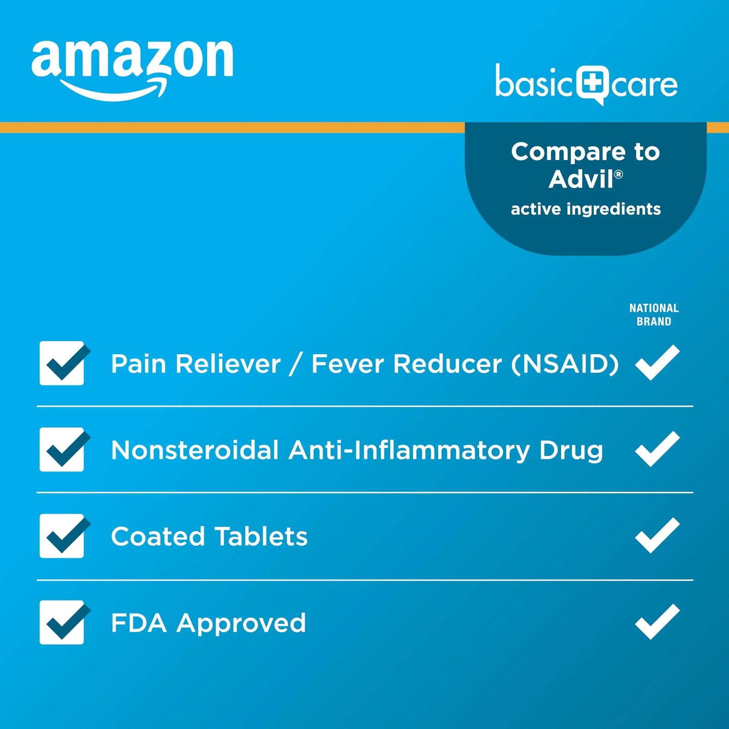 Basic Care Ibuprofen Tablets, 500 Count Amazon Basic CareBuy Supplements Australia