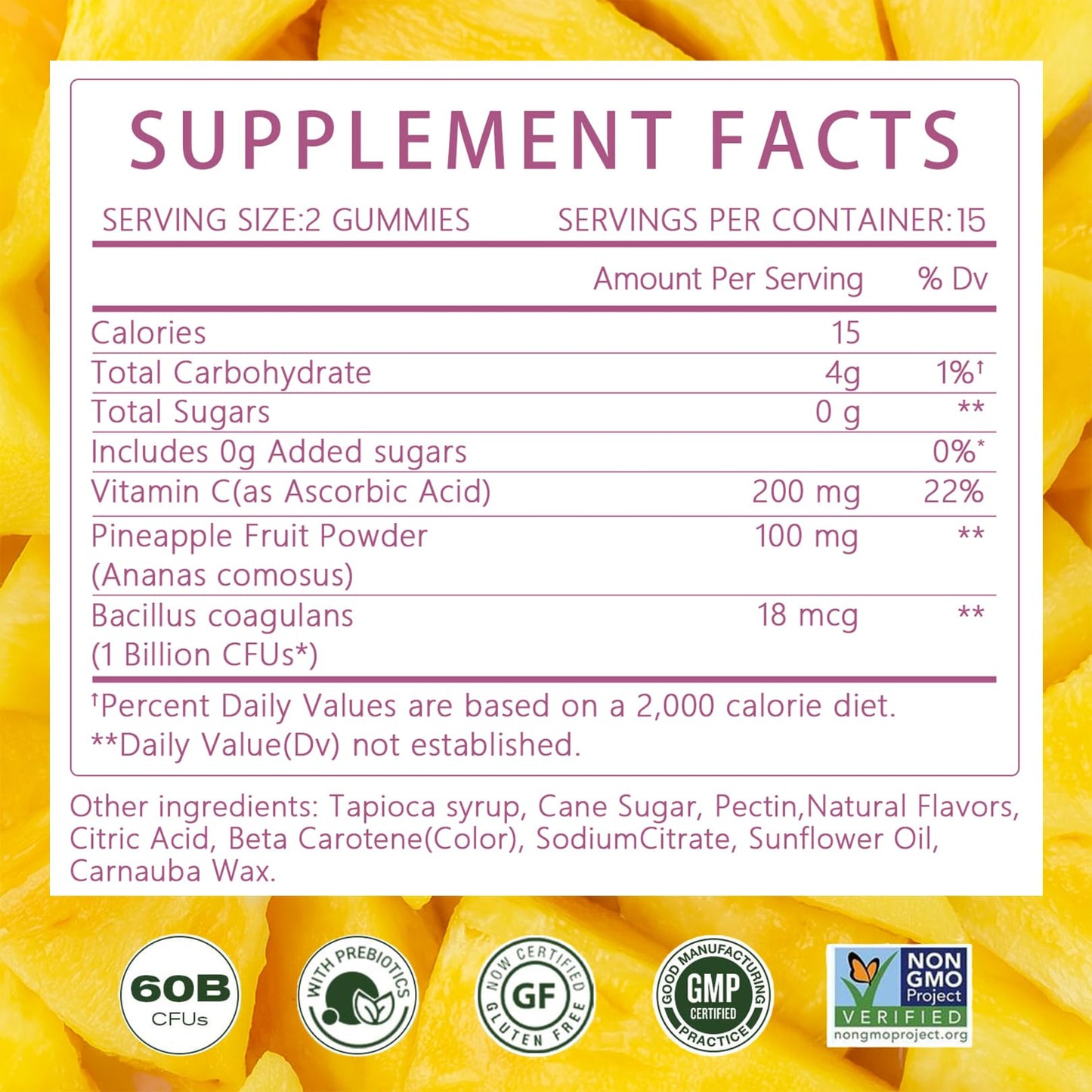 Montue Premium Diamond Feminine Balance Gummies-pH Balance with Prebiotics & Lactobacillus Probiotic Blend&Hawaiian Pineapple Immune Support,Vegan& Non-GMO(30 Gummies) Montue buy supplements Au