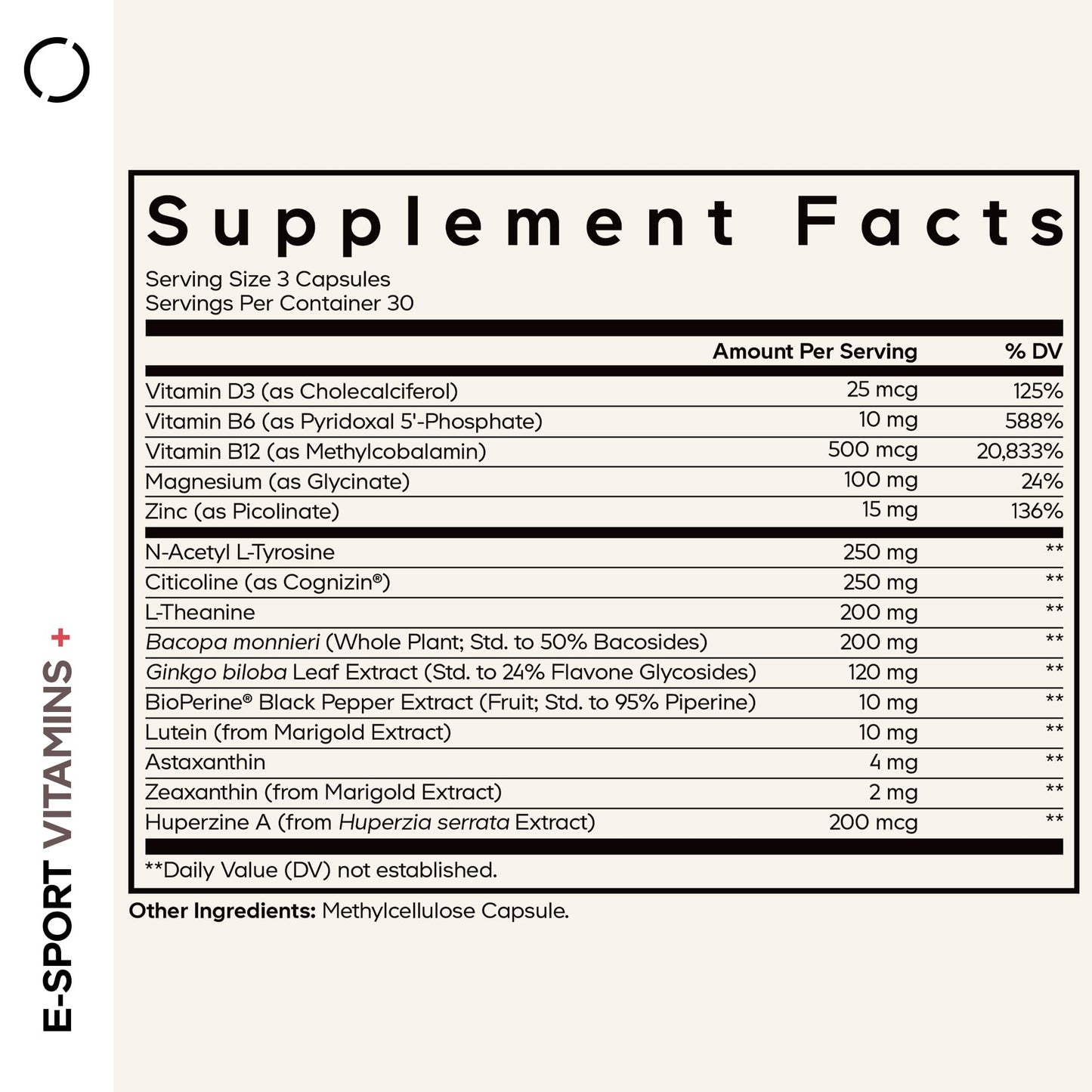 Codeage E-Sport Vitamins+ Citicoline Cognizin, Bacopa Monnieri Supplement, Multivitamins, Astaxanthin, L-Theanine, Ginkgo Biloba, Acetyl-L-Tyrosine, Huperzine A, Lutein, Esport Gaming - 90 Capsules CodeageBuy Supplements Australia