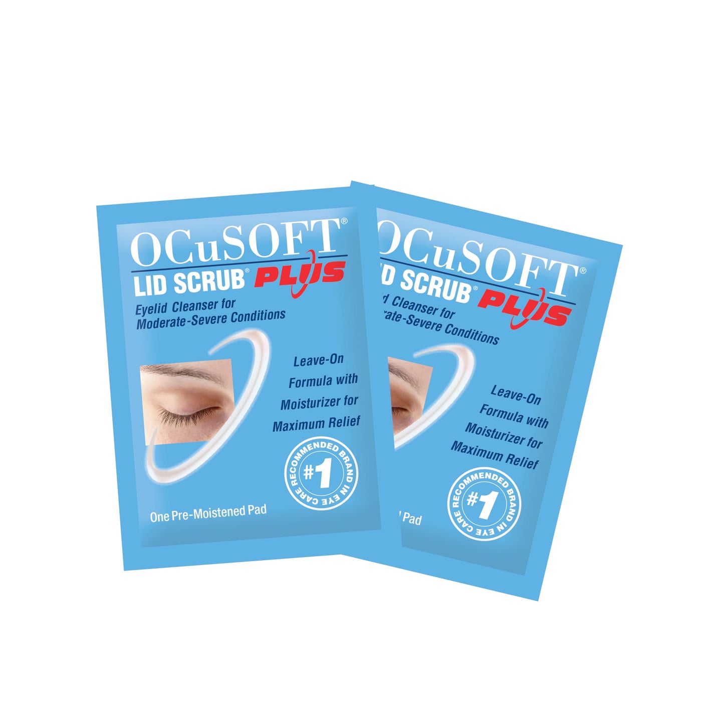OCuSOFT Lid Scrub PLUS 35 - Pre-Moistened Leave-On Eyelid Wipes for Moderate to Severe Conditions