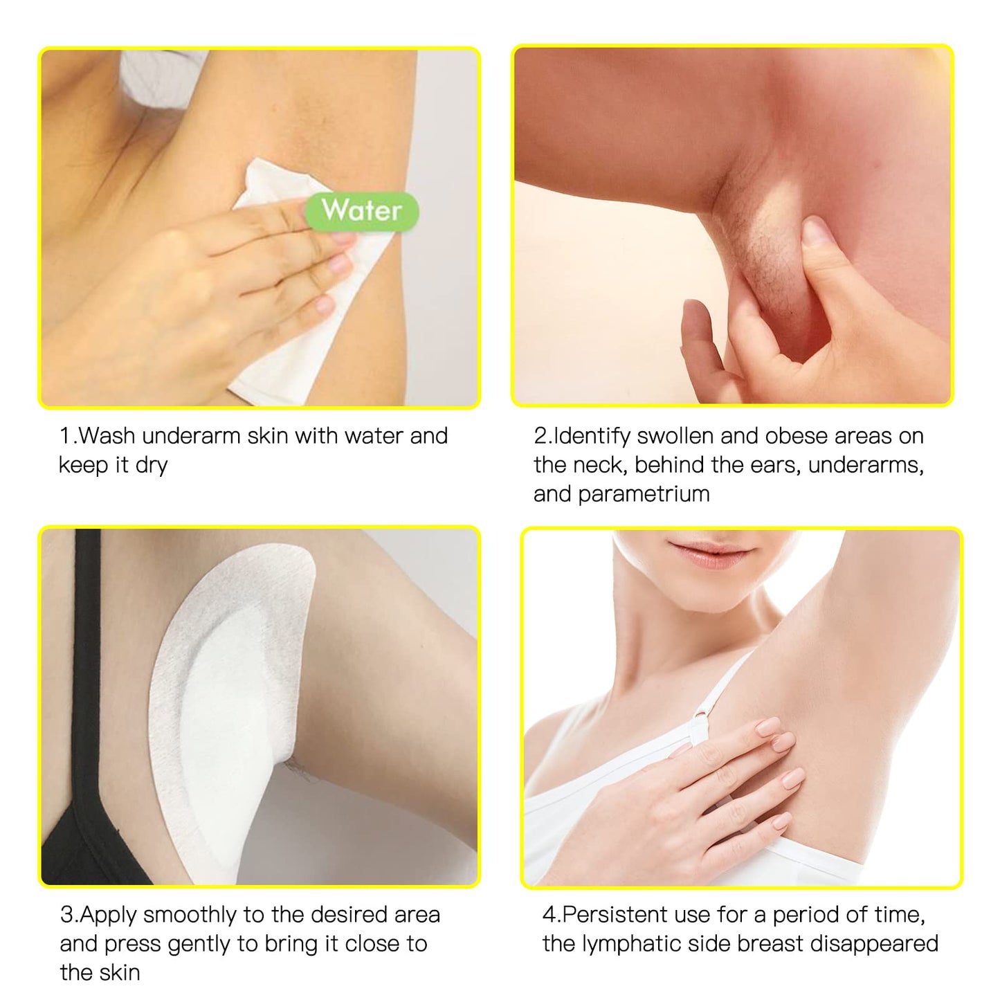 BXQJRJLymphatic Drainage Patch Lymphatic Drainage Herbal Lymphatic Drainage Care Patch Herbal Neck Patch (12) BXQJRJ buy supplements Au