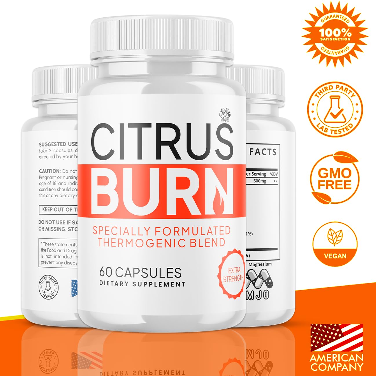 (2 Pack) Citrus Burn Capsules, Official CitrusBurn Pills with All Natural Ingredients, Advanced Citrus Burn for Optimal Health & Wellness Support with Premium Vitamins for Women & Men (120 Capsules) MJO buy supplements Au