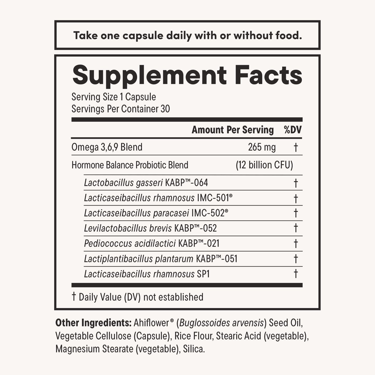 Daily Nouri Hormone Balance Probiotics for Women | Hormone Balance for Women | PMS, Hormonal Acne, & Bloating Support | 7 Clinically Studied Strains + Omega | 30-Day Supply Daily Nouri buy supplements Au
