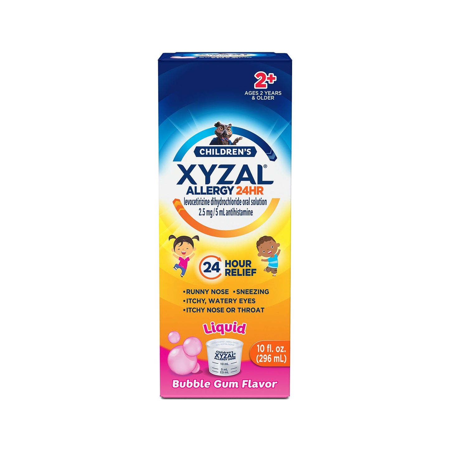 Xyzal Children's 24 Hour Allergy Relief Medicine for Kids, Levocetirizine Dihydrochloride Liquid Antihistamine, Bubble Gum, 10 Fl. oz. Xyzal buy supplements Au