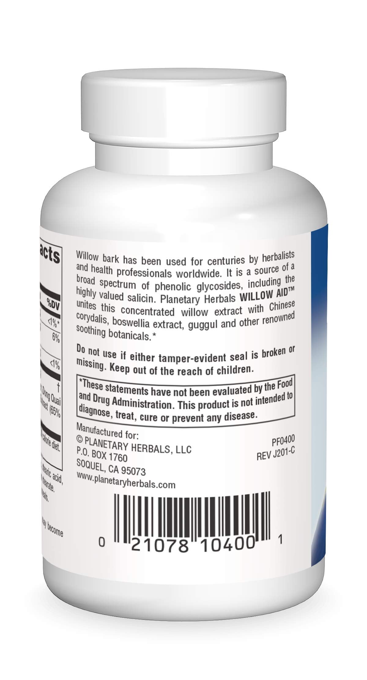 Planetary Herbals Willow Aid Tablets, 60 Count Planetary HerbalsBuy Supplements Australia