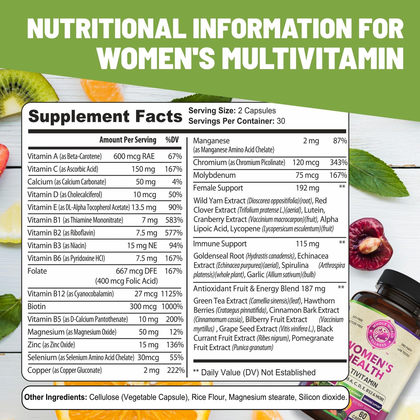 Womens Daily Multivitamins & Mens Daily Multivitamins Bundle (One Bottle Each) - Supports Holistic Wellness, Including Energy & Focus. Multivitamin & Multimineral Blend. Made in The USA. WHOLE WORLD WELLNESS buy supplements Au