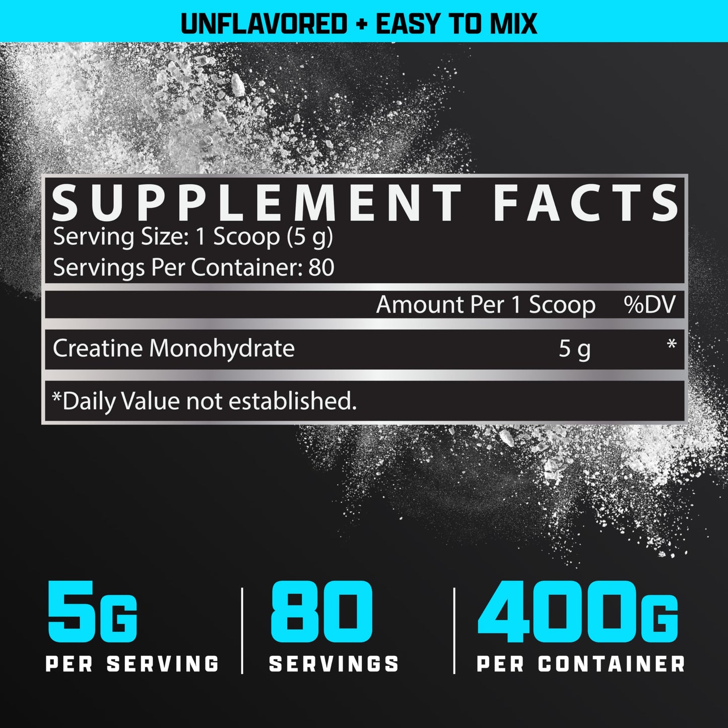 Nutrex Research Ultra Pure Creatine Monohydrate Powder Unflavored | 5G Micronized Creatine Powder for Muscle Gain, Strength, Endurance and Recovery, 80 Servings Nutrex Research buy supplements Au
