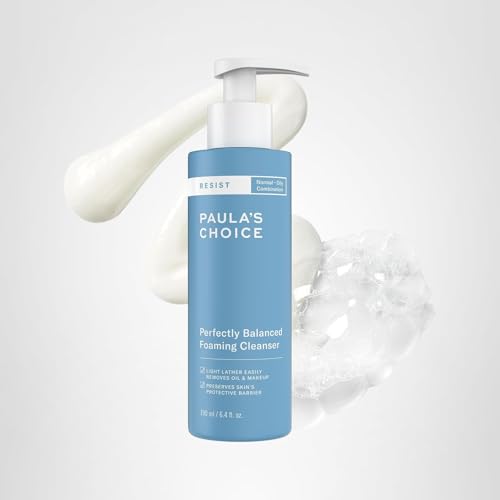 Paula's Choice RESIST Perfectly Balanced Foaming Facial Cleanser, Face Cleanser with Hyaluronic Acid & Aloe, Anti-Aging Face Wash