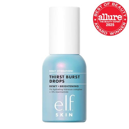 e.l.f. SKIN Holy Hydration! Thirst Burst Drops, Serum For A Radiant Complexion Instantly & Over Time, Made With Hyaluronic Acid, Vegan & Cruelty-Free e.l.f.Buy Supplements Australia
