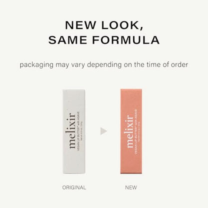 Melixir Vegan Lip Butter (12 Colors), Hydrating Tinted Lip Balm Stick, Bee-Free, Petrolatum-Free, Plant-Based, Moisturizes Dry & Chapped Lips With Shea Butter, Sheer, Natural Finish - #11 Autumn Rain MelixirBuy Supplements Australia