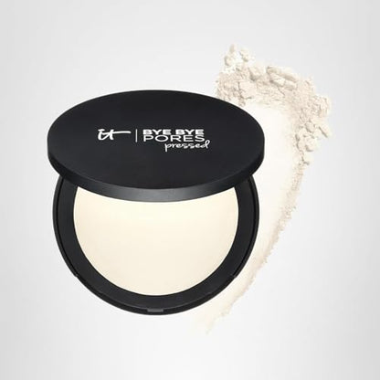 IT Cosmetics Bye Bye Pores Pressed Finishing Powder - Universal Translucent Shade - Contains Anti-Aging Peptides, Hydrolyzed Collagen & Antioxidants - 0.31 oz IT CosmeticsBuy Supplements Australia