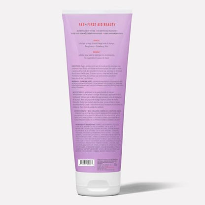 First Aid Beauty - KP Bump Eraser Body Scrub with 10% AHA, Keratosis Pilaris Exfoliator with Glycolic and Lactic acids, Helps Reduce Chicken Skin Bumps