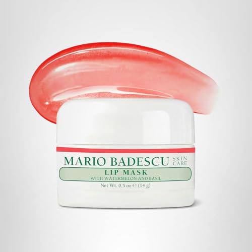 Mario Badescu Lip Mask with Watermelon & Basil for All Skin Types, Overnight Lip Treatment