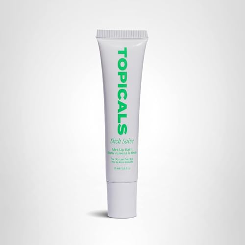 Topicals Slick Salve Mint Glossy Lip Balm | Soothes Discomfort, Strengthens Barrier and Provides Lasting Hydration & Relief | Vegan, Paraben-Free Formula with Hyaluronic Acid and Ceramides (0.5 Fl Oz) TopicalsBuy Supplements Australia