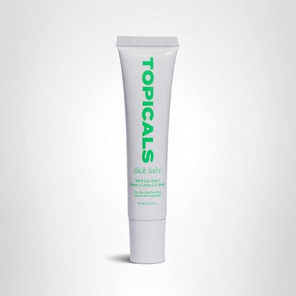 Topicals Slick Salve Mint Glossy Lip Balm | Soothes Discomfort, Strengthens Barrier and Provides Lasting Hydration & Relief | Vegan, Paraben-Free Formula with Hyaluronic Acid and Ceramides (0.5 Fl Oz) TopicalsBuy Supplements Australia