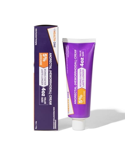 HEALTH ONE Lidocaine 5% Cream Maximum Strength Topical Anorectal Numbing Cream – 4 oz CRC Tube HEALTH ONEBuy Supplements Australia