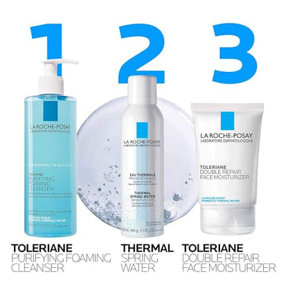 La Roche-Posay Toleriane Purifying Foaming Facial Cleanser, Oil Free Face Wash for Women & Men with Niacinamide + Ceramides