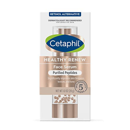 Cetaphil Healthy Renew Anti Aging Face Serum 1 Oz, Retinol Alternative Serum for Face with Niacinamide & Peptides