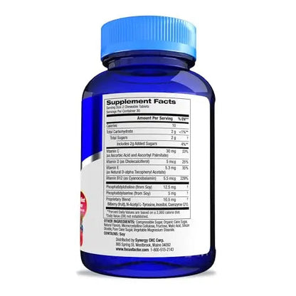 Focus Factor Kids Complete Daily Chewable Vitamins: Multivitamin & Neuro Nutrient (Brain Function) w/Vitamin B12, C, D3-60 Count Focus Factor