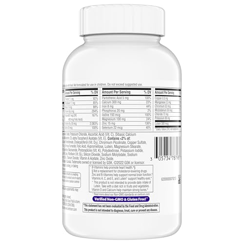 Centrum Minis Silver Women's Multivitamin for Women 50 Plus, Multimineral Supplement with Vitamin D3, B Vitamins, Non-GMO Ingredients