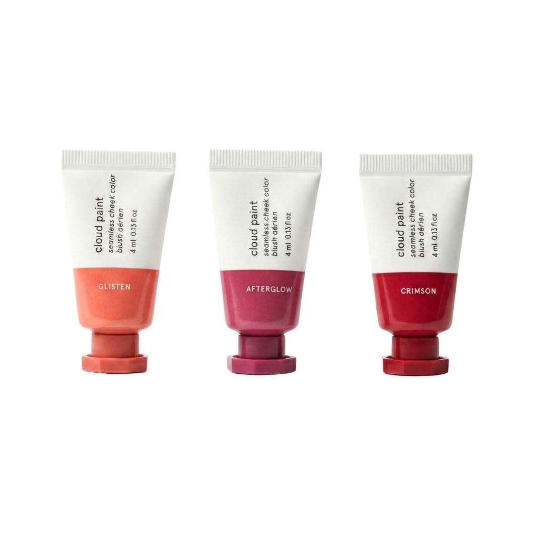 Glossier Mini Cloud Paint Blush Trio Holiday Gift Set: Crimson, Glisten & Afterglow GlossierBuy Supplements Australia