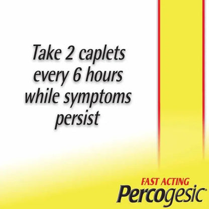 Percogesic Original Pain Relief | Aspirin Free Fast Acting Relief | 90 Coated Caplets (4 Pack) PercogesicBuy Supplements Australia