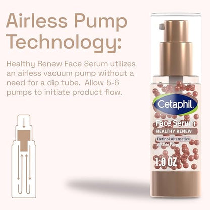 Cetaphil Healthy Renew Anti Aging Face Serum 1 Oz, Retinol Alternative Serum for Face with Niacinamide & Peptides