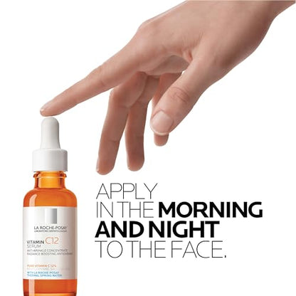 La Roche-Posay Pure Vitamin C Serum For Face With Hyaluronic Acid & Salicylic Acid, Hydrating & Brightening Serum