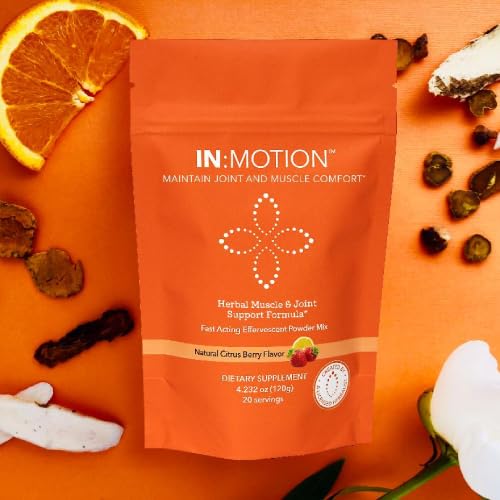 in:TotalWellness - in:Motion Natural Herbal Formula, 20 Serving Pouch, Corydalis, Tumeric, Ginger + 9 More ADAPTOGEN Herbs, Citrus Berry Flavor, 1 Count INTotalWellnessBuy Supplements Australia