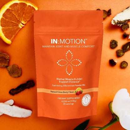 in:TotalWellness - in:Motion Natural Herbal Formula, 20 Serving Pouch, Corydalis, Tumeric, Ginger + 9 More ADAPTOGEN Herbs, Citrus Berry Flavor, 1 Count INTotalWellnessBuy Supplements Australia