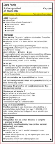 GoodSense Children's Pain and Fever, Acetaminophen 160 mg per 5 mL Oral Suspension, Grape Flavor, 8 FL OZ GoodSenseBuy Supplements Australia