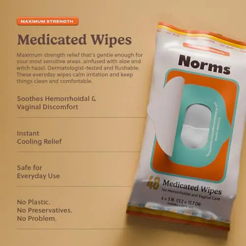 Norms The Full Hemorrhoid Treatment Bundle Medicated Wipes, Touch-Free Spray, and 5% Lidocaine Cream to Relieve Painful Itching, Burning & Swelling – Complete Hemorrhoid Care System NormsBuy Supplements Australia