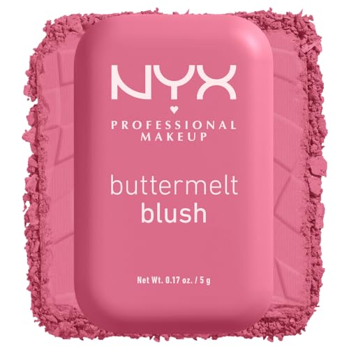 NYX PROFESSIONAL MAKEUP Buttermelt Powder Blush, Fade and Transfer-Resistant Blush, Up to 12HR Make Up Wear, Vegan Formula - For The Butta NYX PROFESSIONAL MAKEUPBuy Supplements Australia
