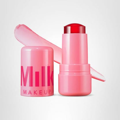 Milk Makeup Cooling Water Jelly Tint – Long-Lasting Sheer Lip + Cheek Stain with Firming Vegan Collagen + Hydrating Aloe – Transfer Proof, Buildable Lip Tint + Blush – Chill (Red), 0.17 oz Milk MakeupBuy Supplements Australia