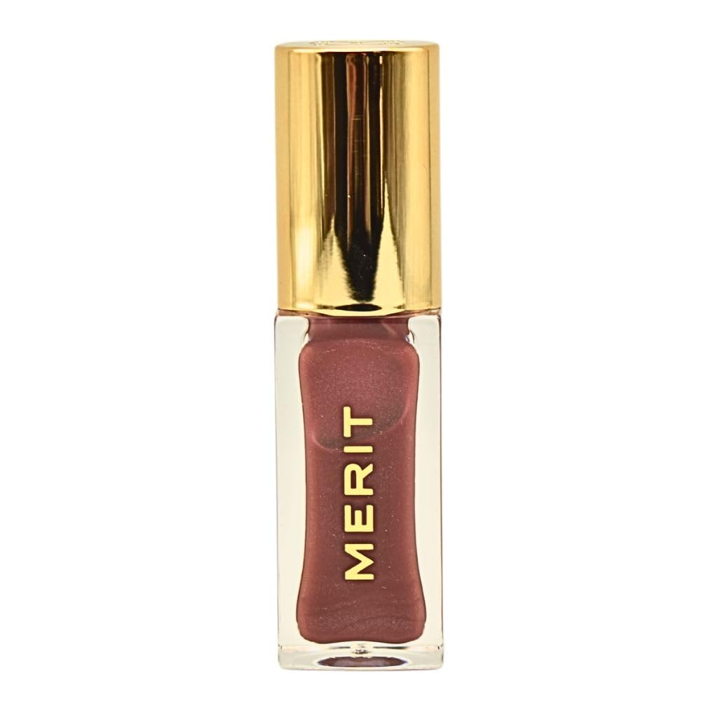 Merit Shade Slick Hydrating Tinted Lip Oil – Twin Set Mauve | Vegan Lip Gloss with Rosehip, Shea & Jojoba Oils for Moisturizing High-Shine Color MeritBuy Supplements Australia