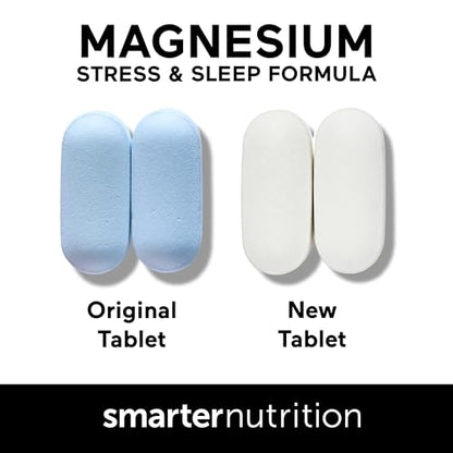 Smarter Nutrition Magnesium Complex - Chelated Magnesium Glycinate with Citrate, Malate and L-Theanine for Sleep, Muscle Relaxation and Stress Support - Non-GMO - 60 Tablets[30DaySupply] SMARTERNUTRITIONBuy Supplements Australia