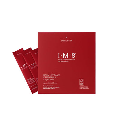 IM8 Daily Ultimate Essentials All-in-One Multivitamin Supplement, 92 Nutrient Rich Ingredients CoQ10, Probiotics, Vitamins, Greens, Gluten Free, Vegan,