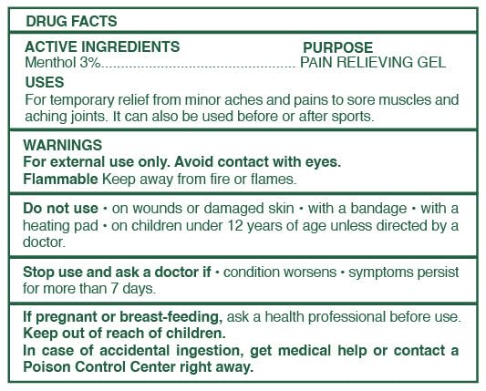 Ross D'Elen Green Menthol Gel - 2Pack Large Size (2) ROSS D'ELENBuy Supplements Australia