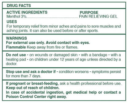 Ross D'Elen Green Menthol Gel - 2Pack Large Size (2) ROSS D'ELENBuy Supplements Australia
