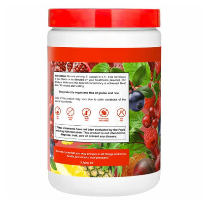 Dr. Colbert, MD Organic Red Supremefood | Berry Flavored Blend | by Divine Health | 10 Organic Fruits | Probiotics | Enzymes | Herbs | Fiber | Antioxidants | Non-GMO | 30 Day Supply | 180g Divine HealthBuy Supplements Australia