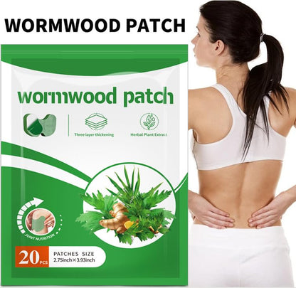 NiTa HyHy Wormwood Knee Pain Patches,Herbal Knee Patches for Pain Relief Extra Strength,Sciatica Pain Relief,for Knee, Back, Neck, Shoulder,20 Count NiTa HyHyBuy Supplements Australia