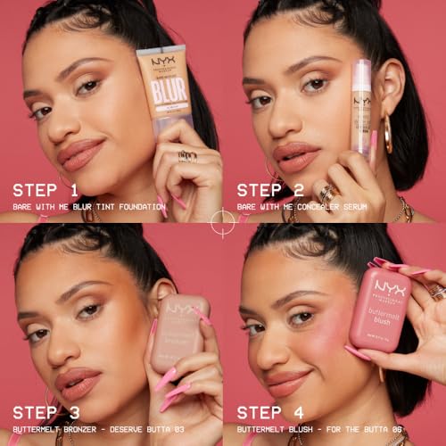 NYX PROFESSIONAL MAKEUP Buttermelt Powder Blush, Fade and Transfer-Resistant Blush, Up to 12HR Make Up Wear, Vegan Formula - For The Butta NYX PROFESSIONAL MAKEUPBuy Supplements Australia
